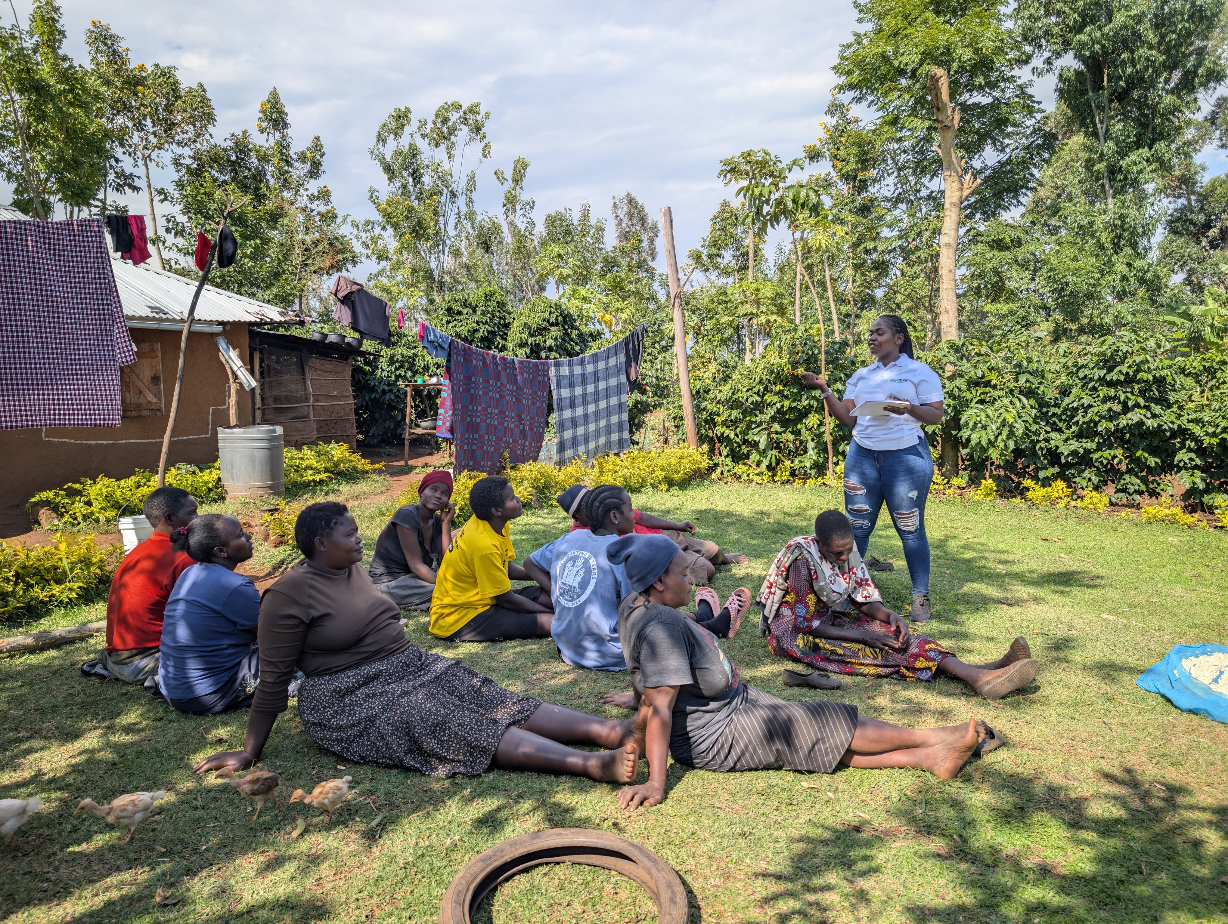 Community learning session led by Kienyeji
